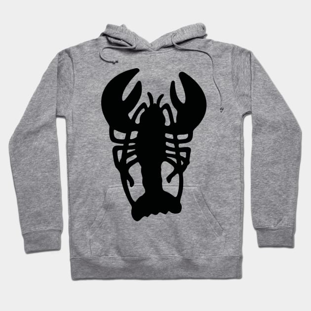 Black Lobster Hoodie by XOOXOO